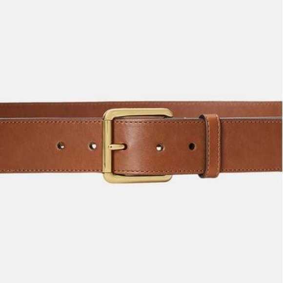 Ralph Lauren Leather. Metal Beaded Belt